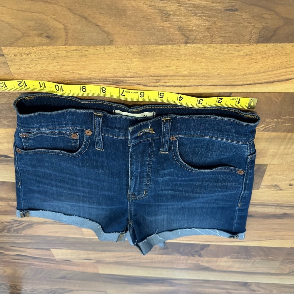 Madewell High Rise Denim Shorts Blue Size 24 - Picture 7 of 12